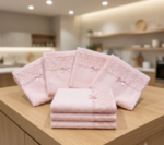 Dantelli Mutfak Havlusu (Pembe)
